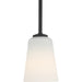 Miles One Light Mini-Pendant by Generation Lighting. Made from steel in a traditional style.
