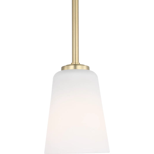 Miles One Light Mini-Pendant by Generation Lighting. Made from steel in a unique style.