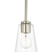 Miles One Light Mini-Pendant by Generation Lighting. Made from steel in a traditional style.