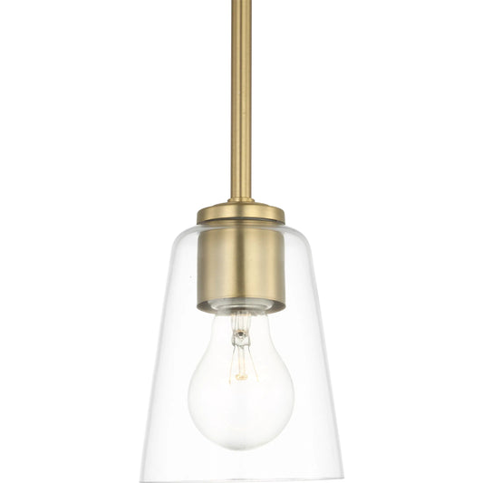 Miles One Light Mini-Pendant by Generation Lighting. Made from steel in a unique style.