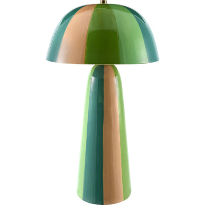 Galleria Accent Table Lamp by Livabliss in colored, electroplated. Made from ceramic, polyester, iron in a unique style.
