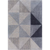 Light Gray, Gray, Navy, Pale Blue / 2' x 3'