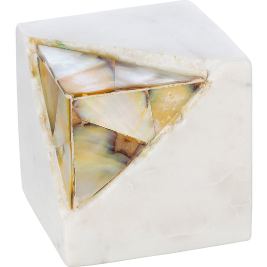 Gilt Decorative Accent - 24798 by Livabliss in white. Made from mother of pearl, stone in a unique style.