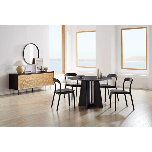 Luna Dining Table by Greenington. Made from solid moso bamboo in a modern style.