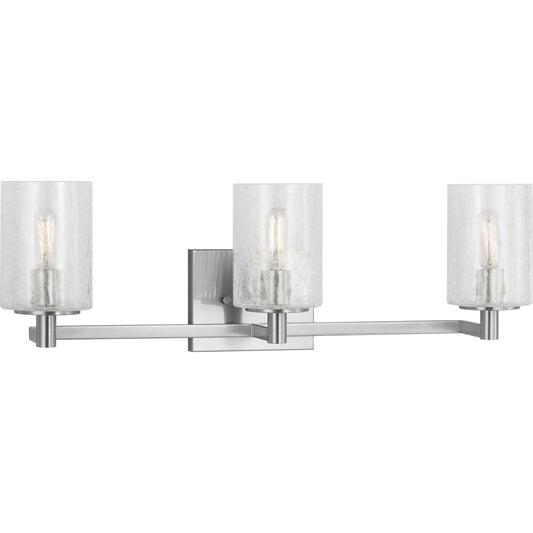 Parker Three Light Bath Vanity by Generation Lighting. Made from steel in a unique style.