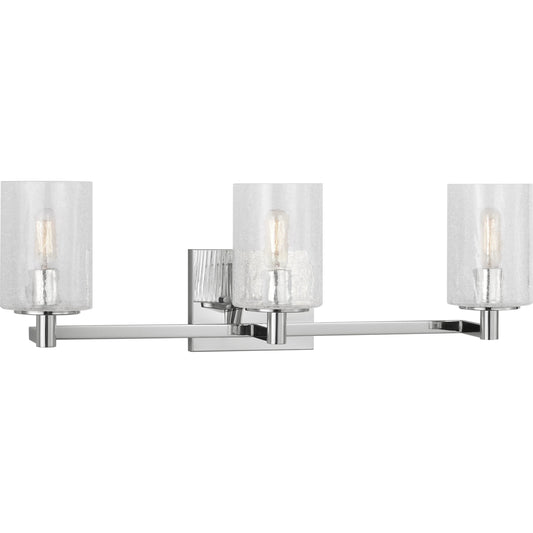 Parker Three Light Bath Vanity by Generation Lighting. Made from steel in a unique style.
