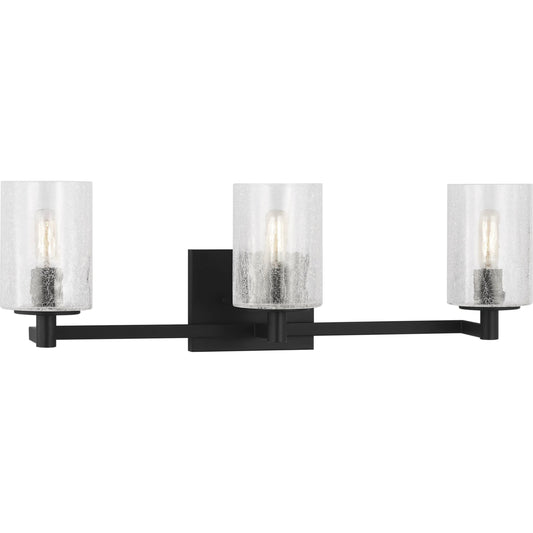 Parker Three Light Bath Vanity by Generation Lighting. Made from steel in a unique style.