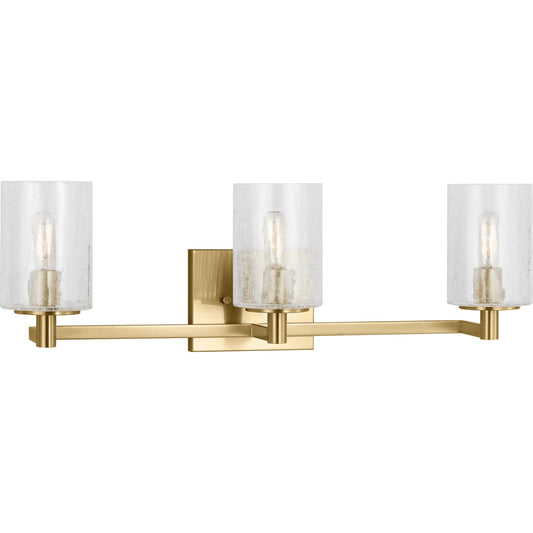 Parker Three Light Bath Vanity by Generation Lighting. Made from steel in a unique style.