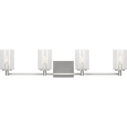 Parker Four Light Bath Vanity by Generation Lighting. Made from steel in a transitional style.