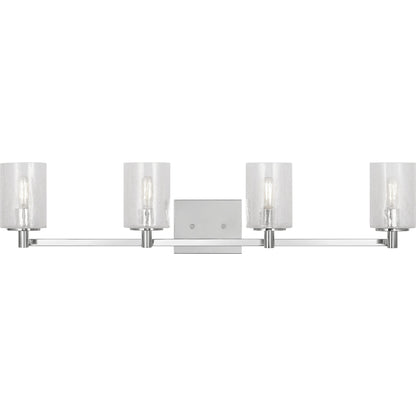 Parker Four Light Bath Vanity by Generation Lighting. Made from steel in a transitional style.