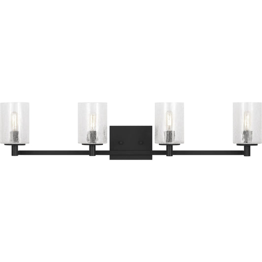 Parker Four Light Bath Vanity by Generation Lighting. Made from steel in a unique style.