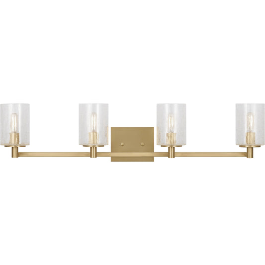 Parker Four Light Bath Vanity by Generation Lighting. Made from steel in a unique style.