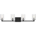 Parker Four Light Bath Vanity by Generation Lighting. Made from steel in a transitional style.