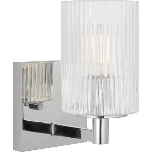 Lando Vanity Sconce by Generation Lighting. Made from steel in a transitional style.