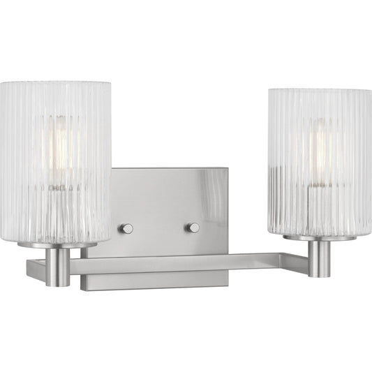 Lando Two Light Vanity Light by Generation Lighting. Made from steel in a transitional style.