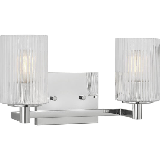 Lando Two Light Vanity Light by Generation Lighting. Made from steel in a transitional style.