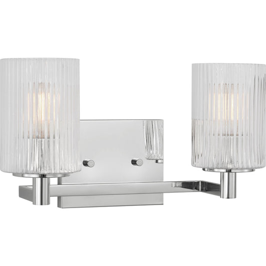 Lando Two Light Vanity Light by Generation Lighting. Made from steel in a transitional style.