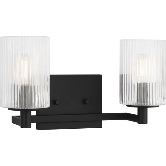 Lando Two Light Vanity Light by Generation Lighting. Made from steel in a transitional style.