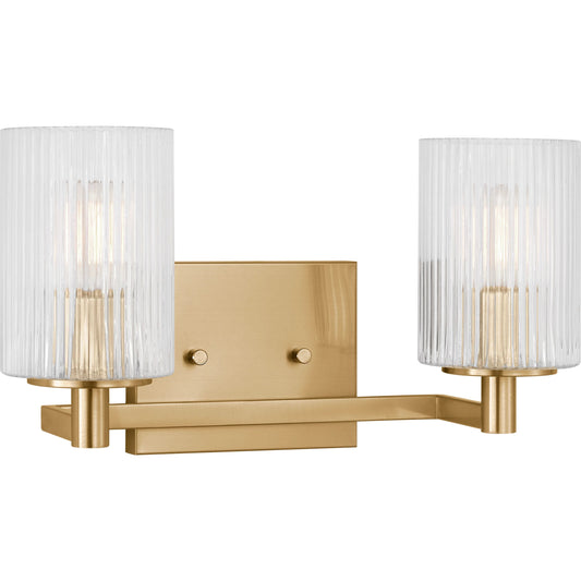 Lando Two Light Vanity Light by Generation Lighting. Made from steel in a transitional style.