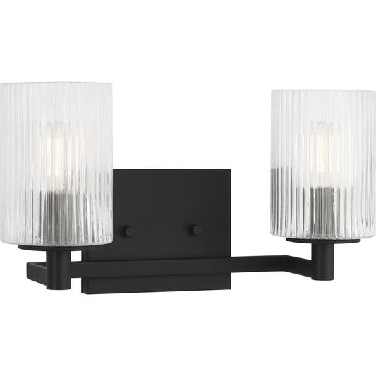 Lando Two Light Vanity Light by Generation Lighting. Made from steel in a transitional style.