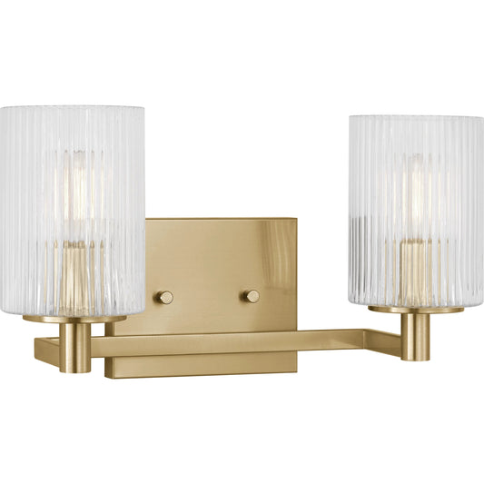 Lando Two Light Vanity Light by Generation Lighting. Made from steel in a transitional style.