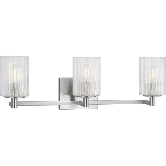 Lando Three Light Vanity Light by Generation Lighting. Made from steel in a transitional style.