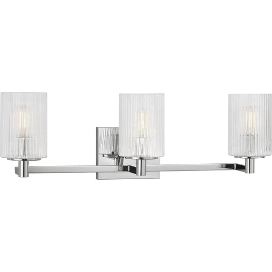 Lando Three Light Vanity Light by Generation Lighting. Made from steel in a transitional style.