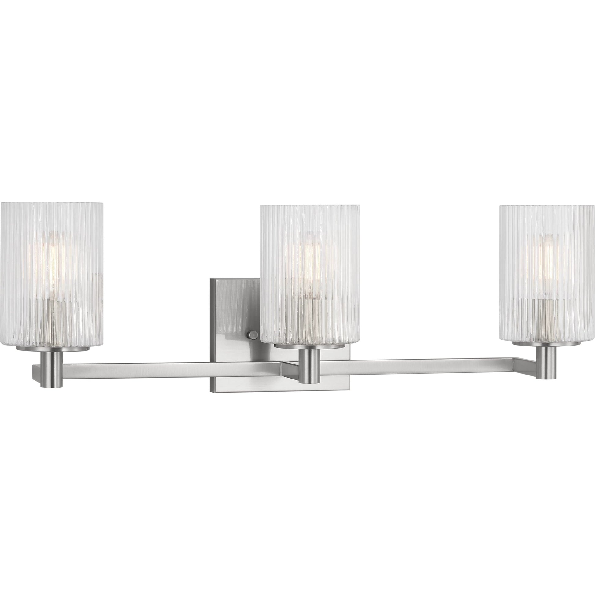 Lando Three Light Vanity Light by Generation Lighting. Made from steel in a transitional style.