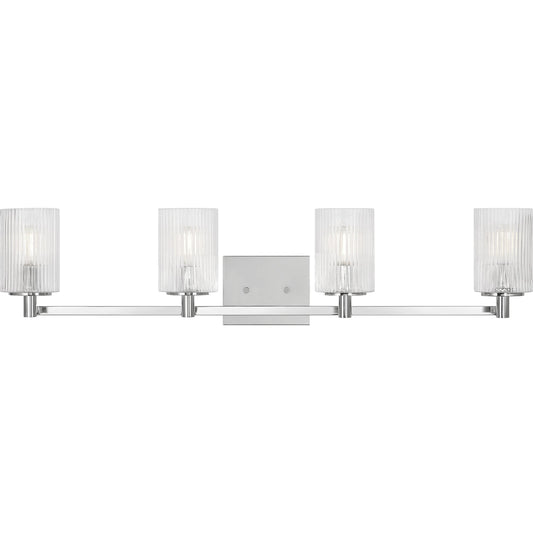Lando Four Light Vanity Light by Generation Lighting. Made from steel in a transitional style.