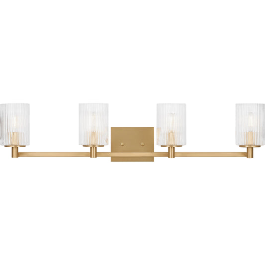 Lando Four Light Vanity Light by Generation Lighting. Made from steel in a transitional style.