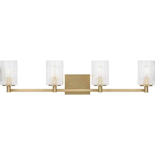 Lando Four Light Vanity Light by Generation Lighting. Made from steel in a transitional style.