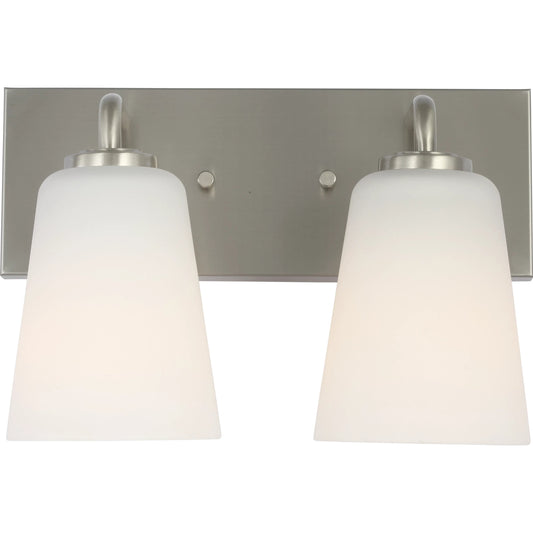 Miles Vanity Light by Generation Lighting. Made from steel in a unique style.