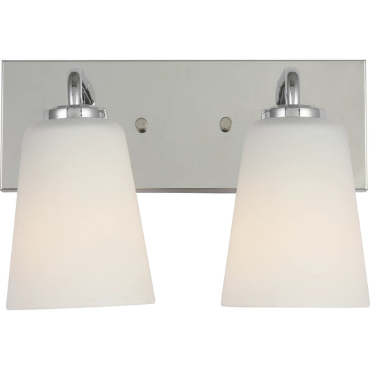 Miles Vanity Light by Generation Lighting. Made from steel in a unique style.