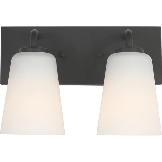 Miles Vanity Light by Generation Lighting. Made from steel in a unique style.