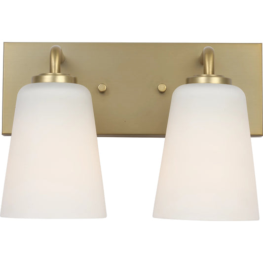 Miles Vanity Light by Generation Lighting. Made from steel in a unique style.
