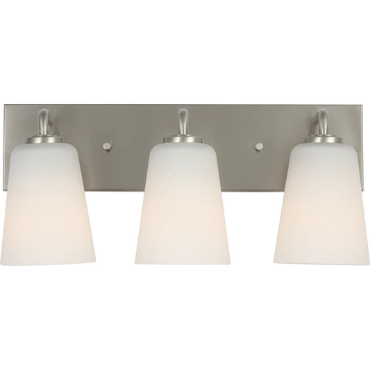 Miles Vanity Light by Generation Lighting. Made from steel in a unique style.
