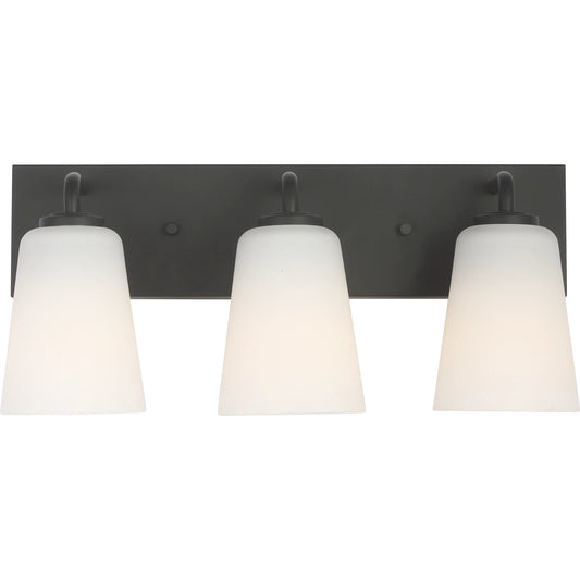 Miles Vanity Light by Generation Lighting. Made from steel in a unique style.