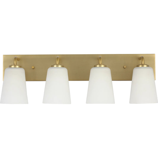 Miles Vanity Light by Generation Lighting. Made from steel in a unique style.
