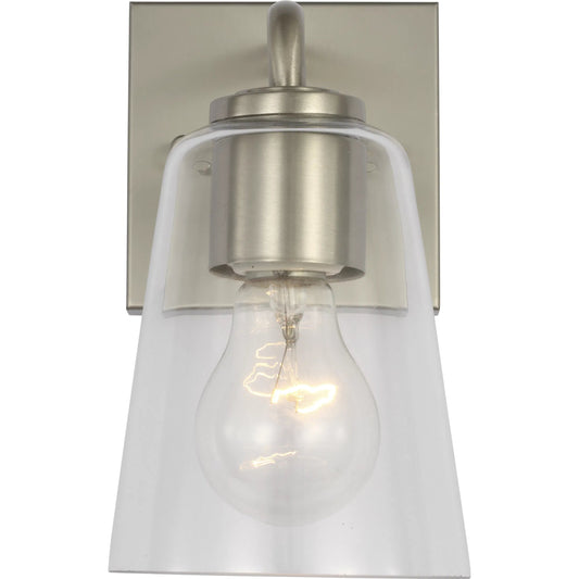 Miles Vanity Light by Generation Lighting. Made from steel in a unique style.
