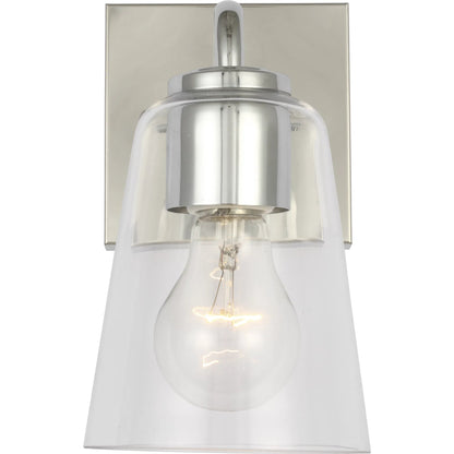 Miles Vanity Light by Generation Lighting. Made from steel in a traditional style.