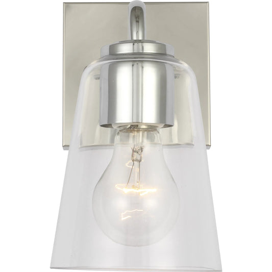 Miles Vanity Light by Generation Lighting. Made from steel in a unique style.