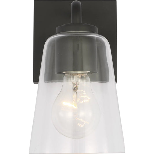 Miles Vanity Light by Generation Lighting. Made from steel in a unique style.