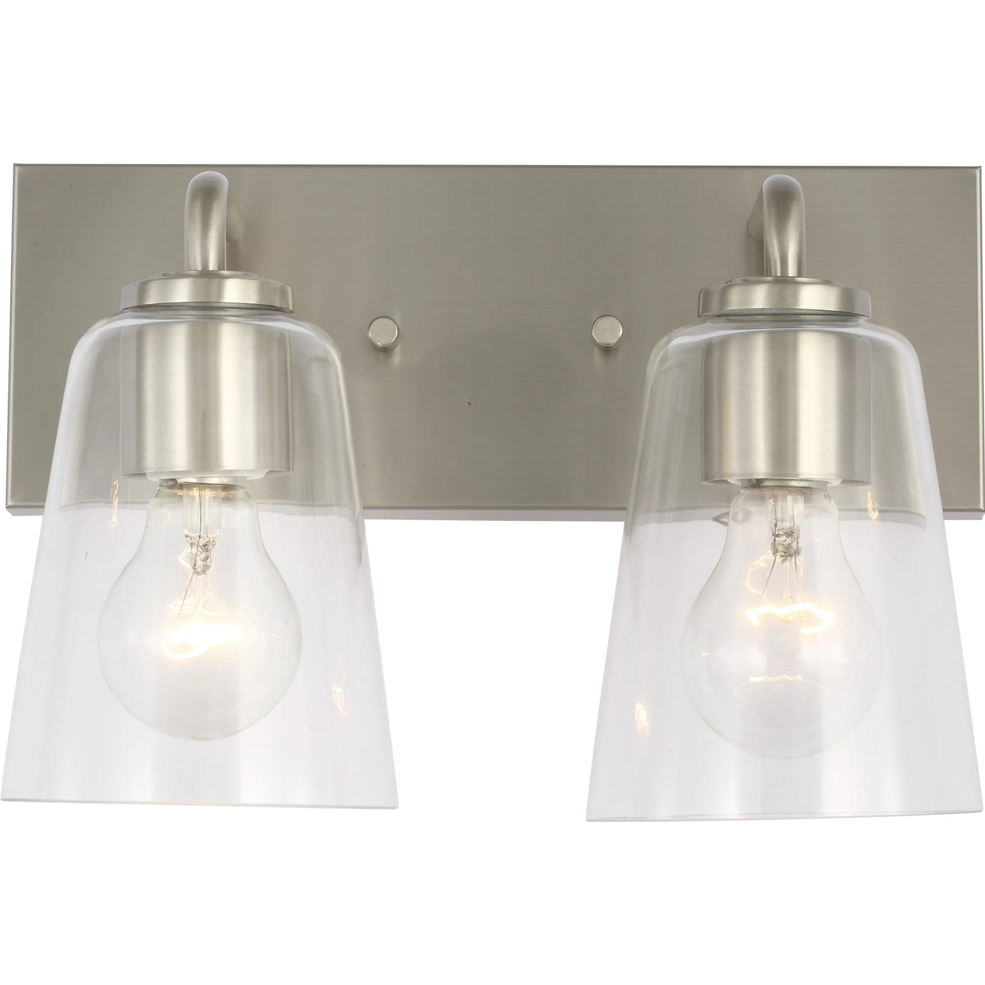 Miles Vanity Light by Generation Lighting. Made from steel in a traditional style.