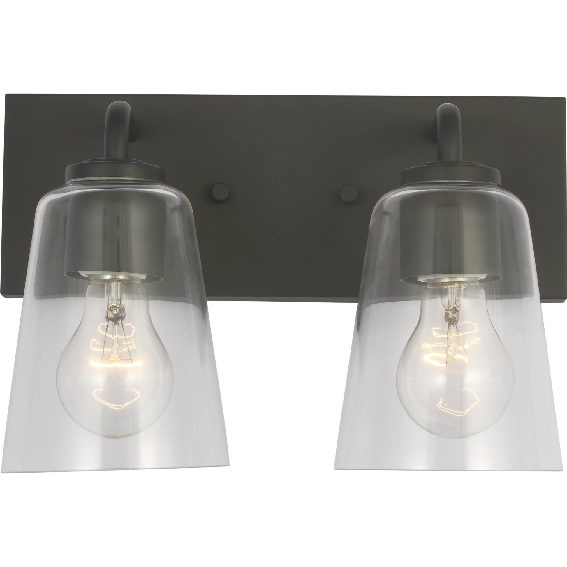 Miles Vanity Light by Generation Lighting. Made from steel in a traditional style.