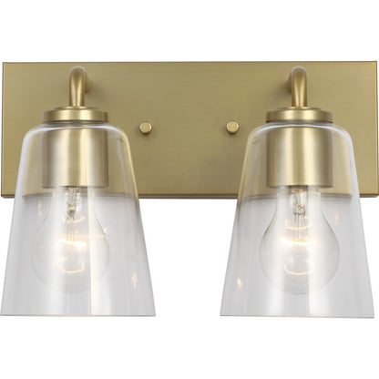 Miles Vanity Light by Generation Lighting. Made from steel in a traditional style.