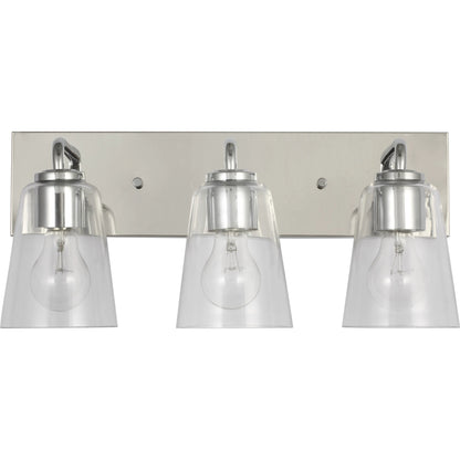 Miles Vanity Light by Generation Lighting. Made from steel in a traditional style.