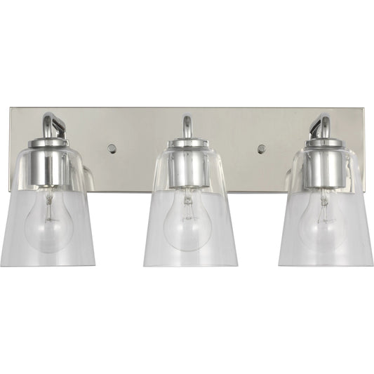 Miles Vanity Light by Generation Lighting. Made from steel in a unique style.
