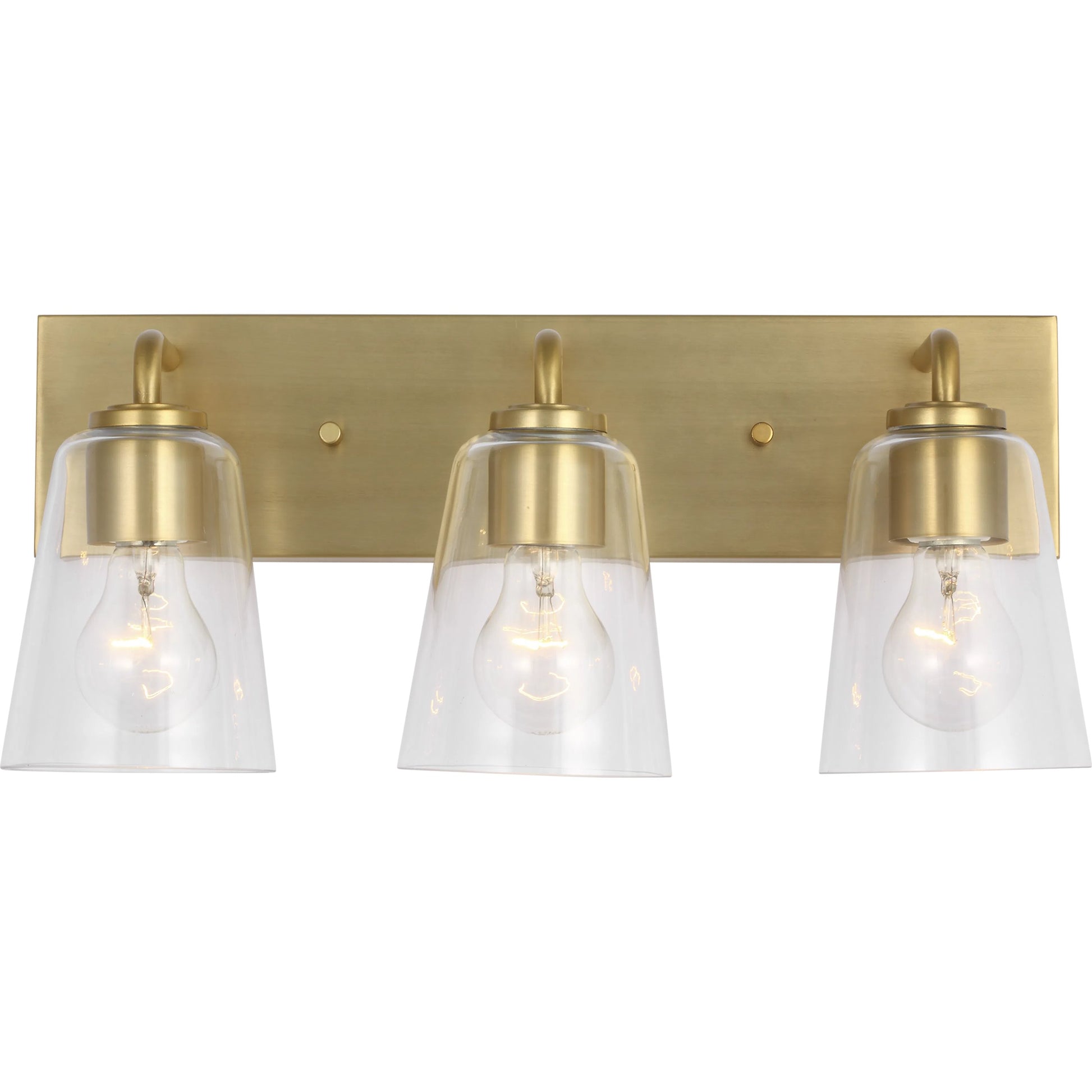 Miles Vanity Light by Generation Lighting. Made from steel in a traditional style.