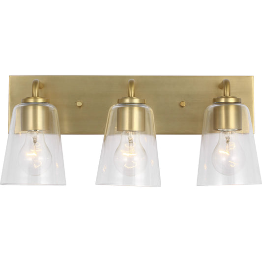 Miles Vanity Light by Generation Lighting. Made from steel in a unique style.