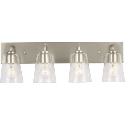 Miles Vanity Light by Generation Lighting. Made from steel in a traditional style.